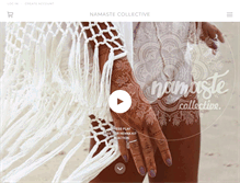 Tablet Screenshot of namastecollective.com